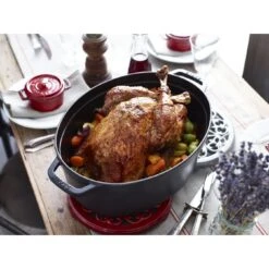 Staub Gietijzeren Braadpan 37 Cm / 8 L, Ovaal, Zwart 11 Staub Gietijzeren Braadpan 37 Cm / 8 L, Ovaal, Zwart -Demeyere Winkel 000017086