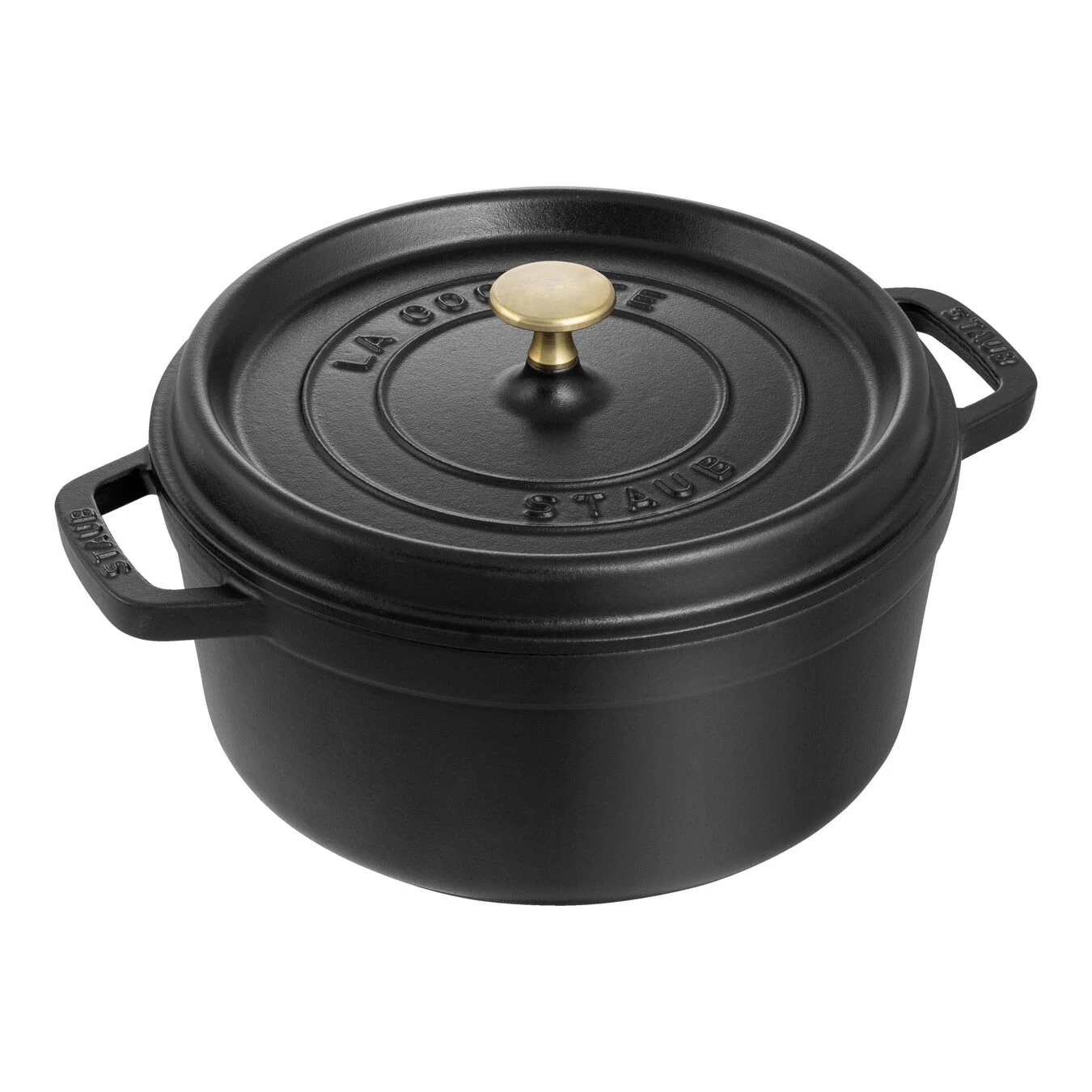 Staub Gietijzeren Braadpan 24 Cm / 3,8 L, Rond, Zwart 1 Staub Gietijzeren Braadpan 24 Cm / 3,8 L, Rond, Zwart