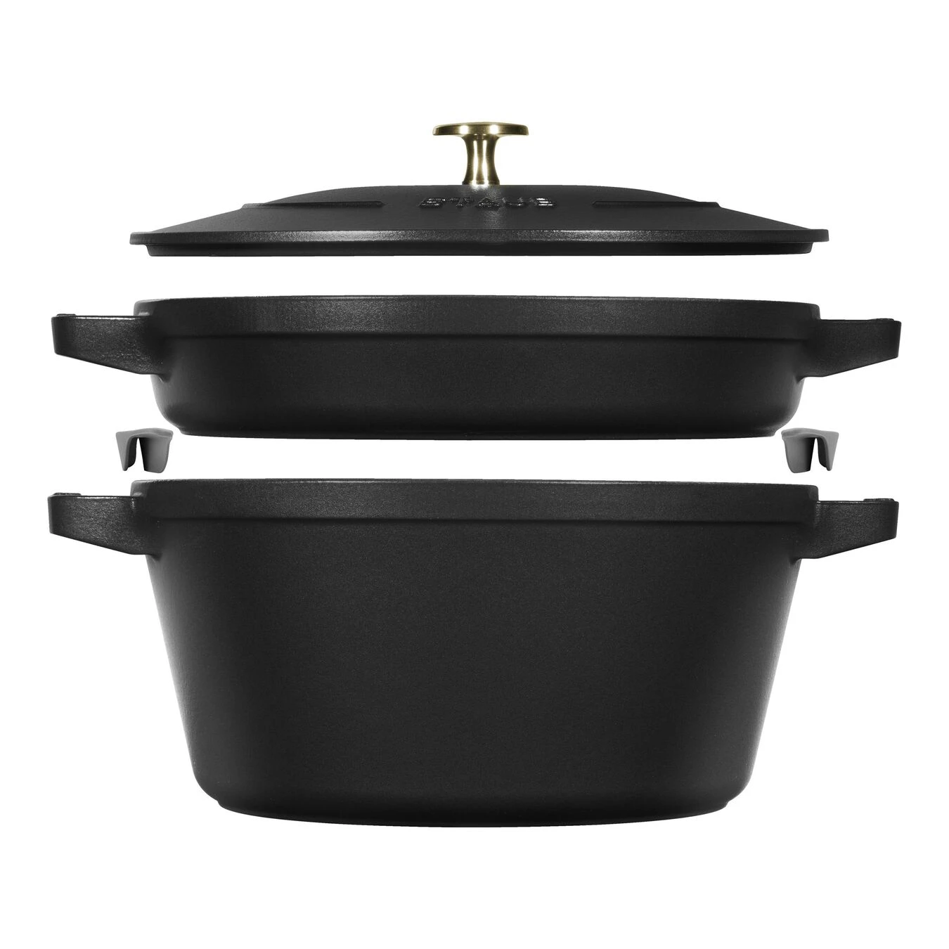 Staub Pannenset Black Matt, 2-delig 1 Staub Pannenset Black Matt, 2-delig