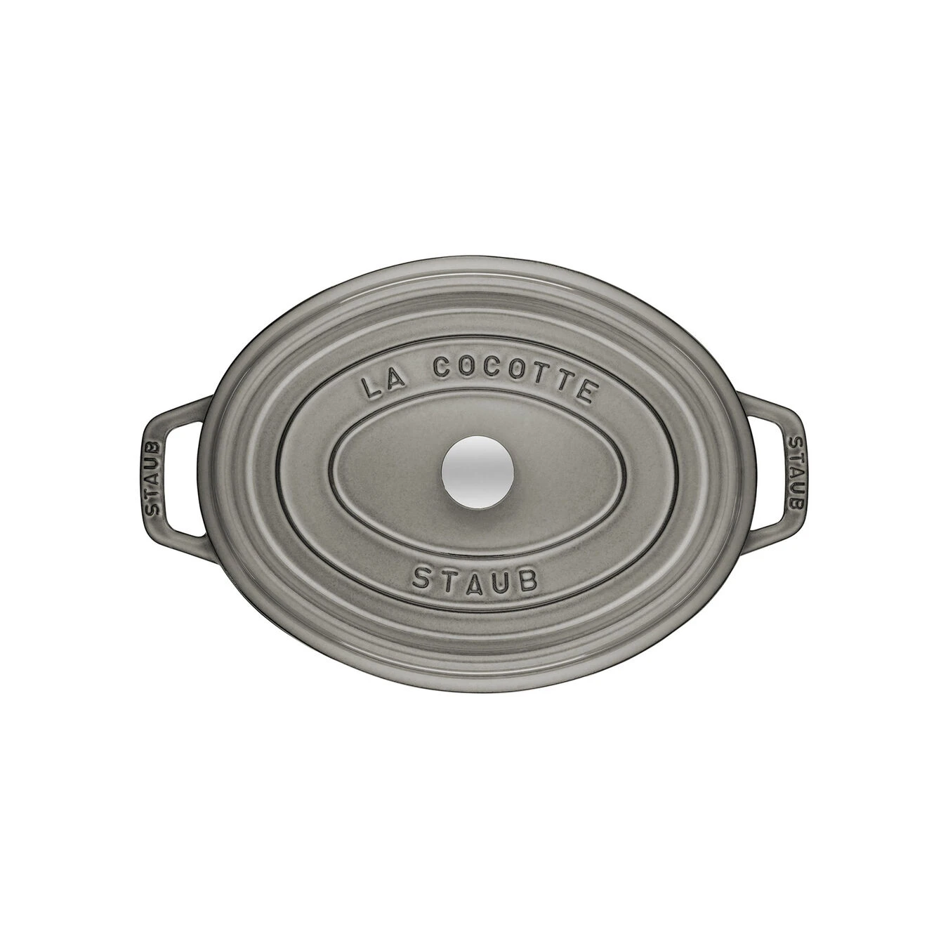Staub Gietijzeren Braadpan 29 Cm / 4,25 L, Ovaal, Grafietgrijs 2 Staub Gietijzeren Braadpan 29 Cm / 4,25 L, Ovaal, Grafietgrijs - Afbeelding 2