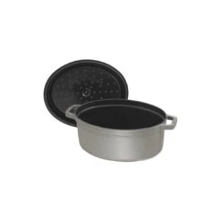 Staub Gietijzeren Braadpan 33 Cm / 6,75 L, Ovaal, Grafietgrijs -Demeyere Winkel 40500 236 0 5 2