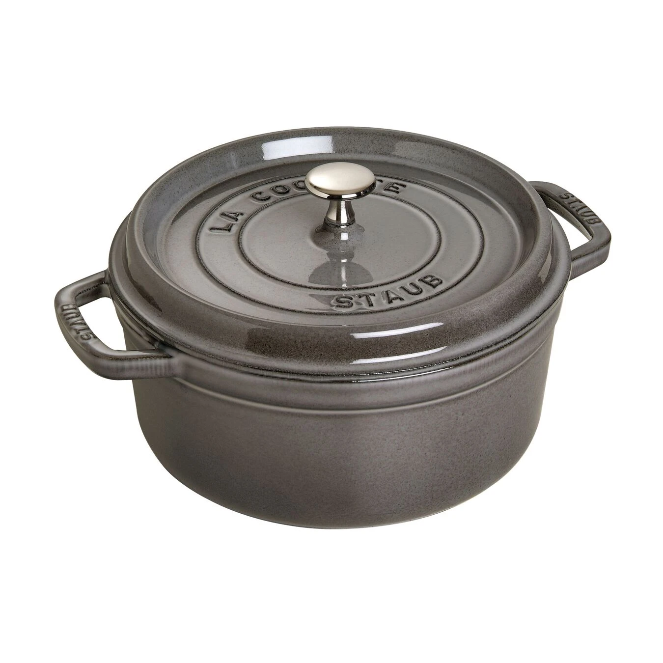 Staub Gietijzeren Braadpan 18 Cm / 1,7 L, Rond, Grafietgrijs 1 Staub Gietijzeren Braadpan 18 Cm / 1,7 L, Rond, Grafietgrijs