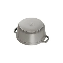Staub Gietijzeren Braadpan 24 Cm / 3,8 L, Rond, Grafietgrijs -Demeyere Winkel 40500 246 0 6