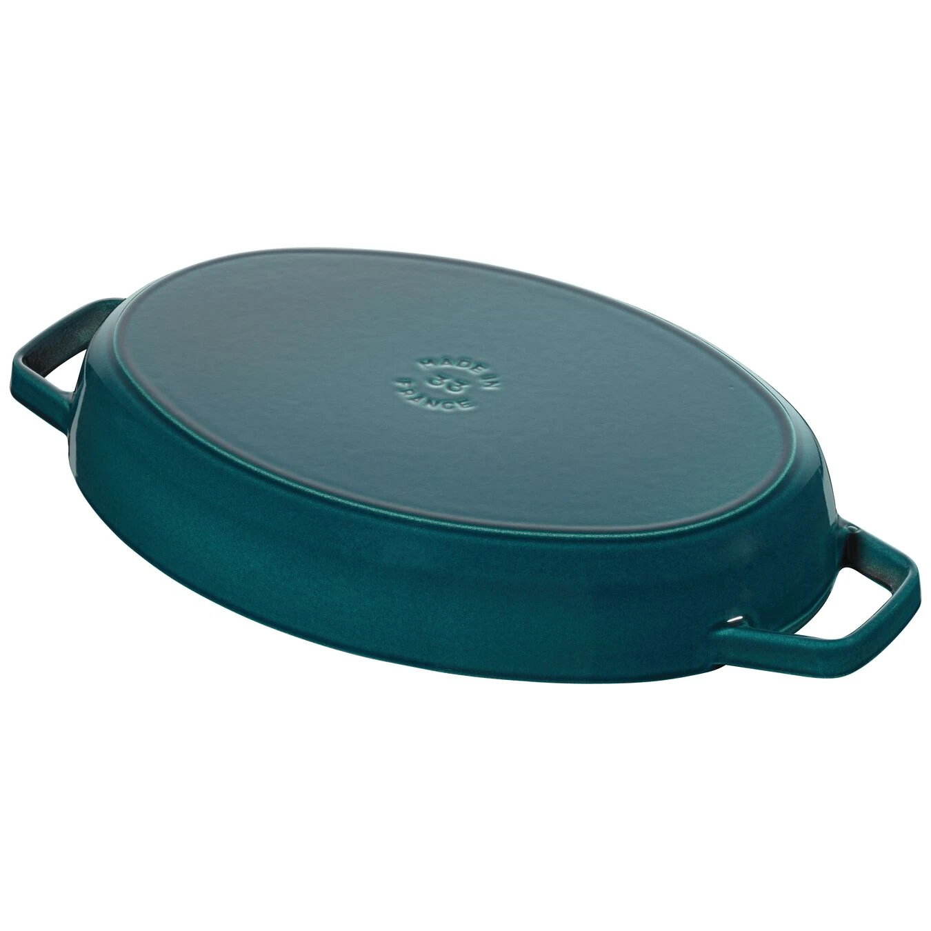Staub Ovenschaal Met Deksel 33 Cm, Ovaal, La-mer 3 Staub Ovenschaal Met Deksel 33 Cm, Ovaal, La-mer - Afbeelding 3