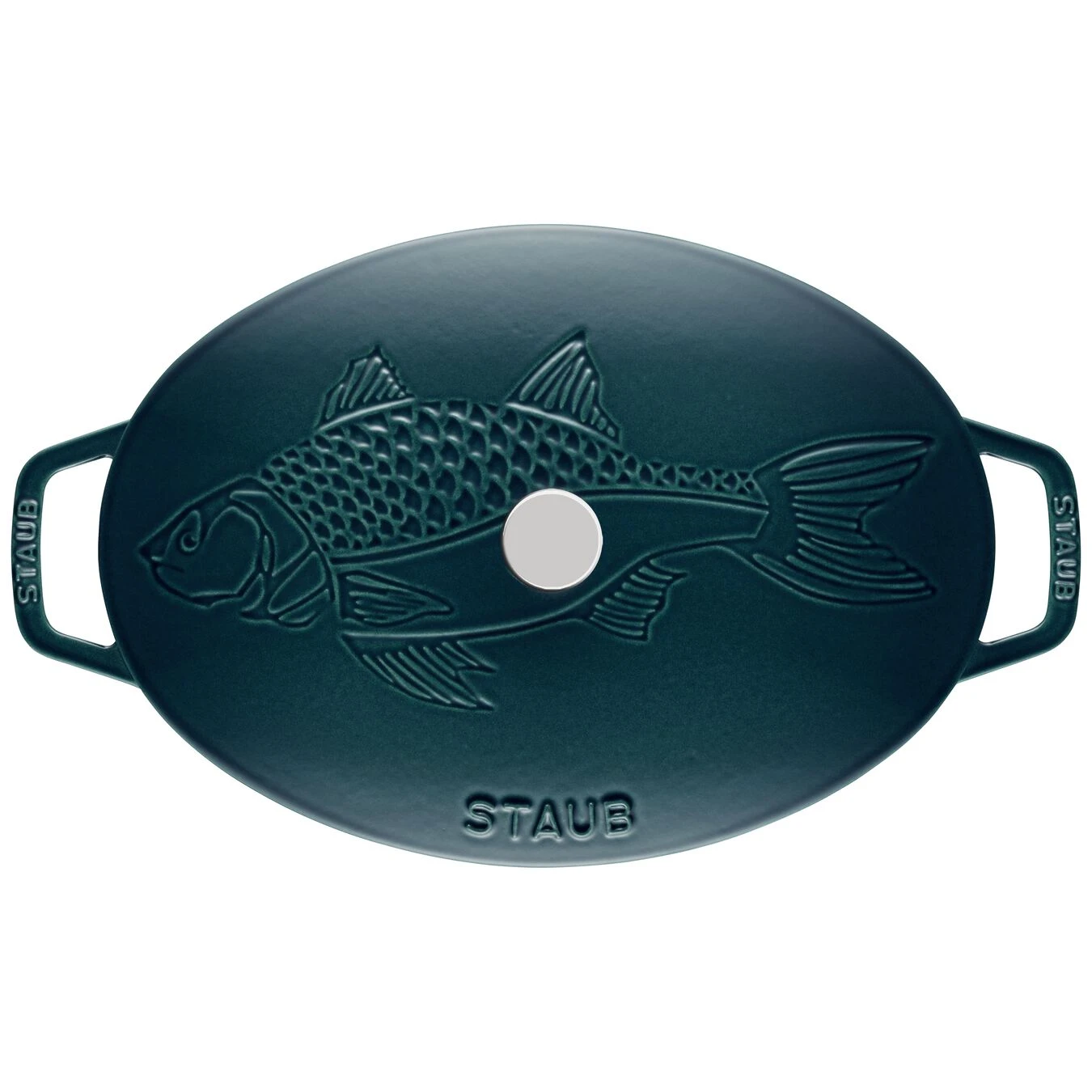 Staub Ovenschaal Met Deksel 33 Cm, Ovaal, La-mer 4 Staub Ovenschaal Met Deksel 33 Cm, Ovaal, La-mer - Afbeelding 4