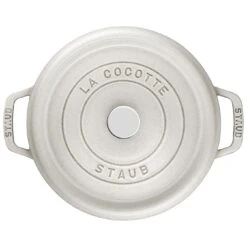 Staub Gietijzeren Braadpan 28 Cm / 6,75 L, Rond, White Truffle 8 Staub Gietijzeren Braadpan 28 Cm / 6,75 L, Rond, White Truffle -Demeyere Winkel 40501414 2
