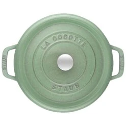 Staub Gietijzeren Braadpan 26 Cm / 5,25 L, Rond, Salie -Demeyere Winkel 40505 364 3