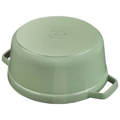 Staub Gietijzeren Braadpan 26 Cm / 5,25 L, Rond, Salie -Demeyere Winkel 40505 364 4