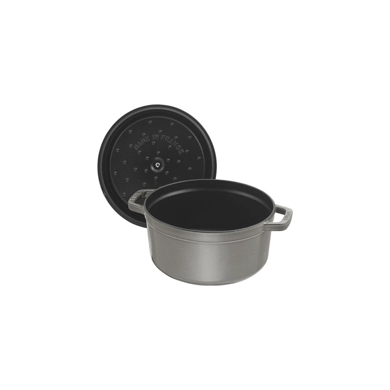 Staub Gietijzeren Braadpan 20 Cm / 2,2 L, Rond, Grafietgrijs 4 Staub Gietijzeren Braadpan 20 Cm / 2,2 L, Rond, Grafietgrijs - Afbeelding 4