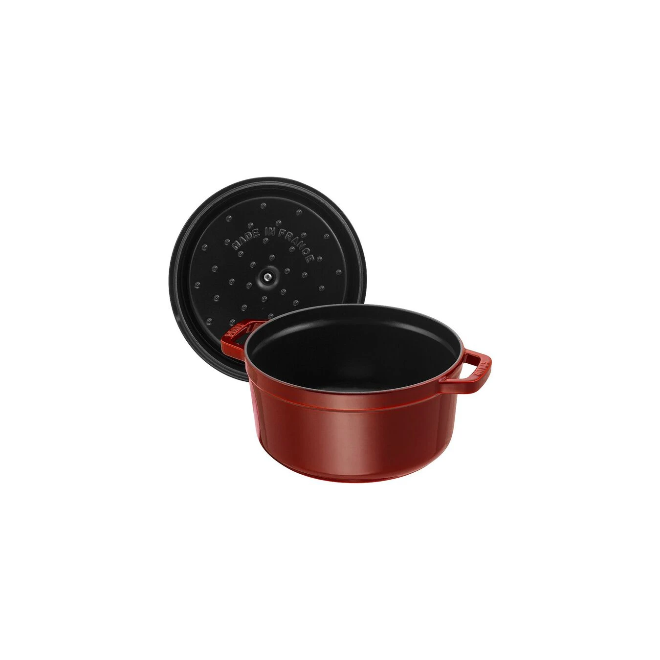 Staub Gietijzeren Braadpan 28 Cm / 6,75 L, Rond, Grenadine Rood 2 Staub Gietijzeren Braadpan 28 Cm / 6,75 L, Rond, Grenadine Rood - Afbeelding 2