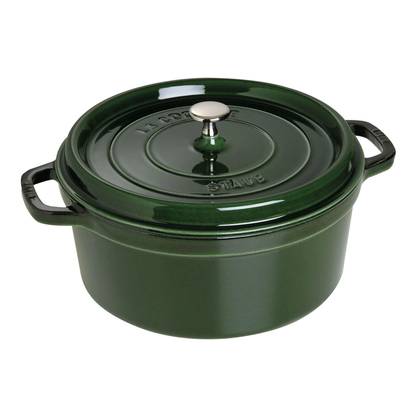 Staub Gietijzeren Braadpan 28 Cm / 6,75 L, Rond, Basilicum 1 Staub Gietijzeren Braadpan 28 Cm / 6,75 L, Rond, Basilicum