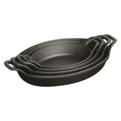 Staub Ovenschaal 28 Cm, Ovaal, Zwart 6 Staub Ovenschaal 28 Cm, Ovaal, Zwart -Demeyere Winkel 40509 391 0 2