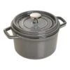 Staub Gietijzeren Braadpan 14 Cm / 800 Ml, Rond, Grafietgrijs