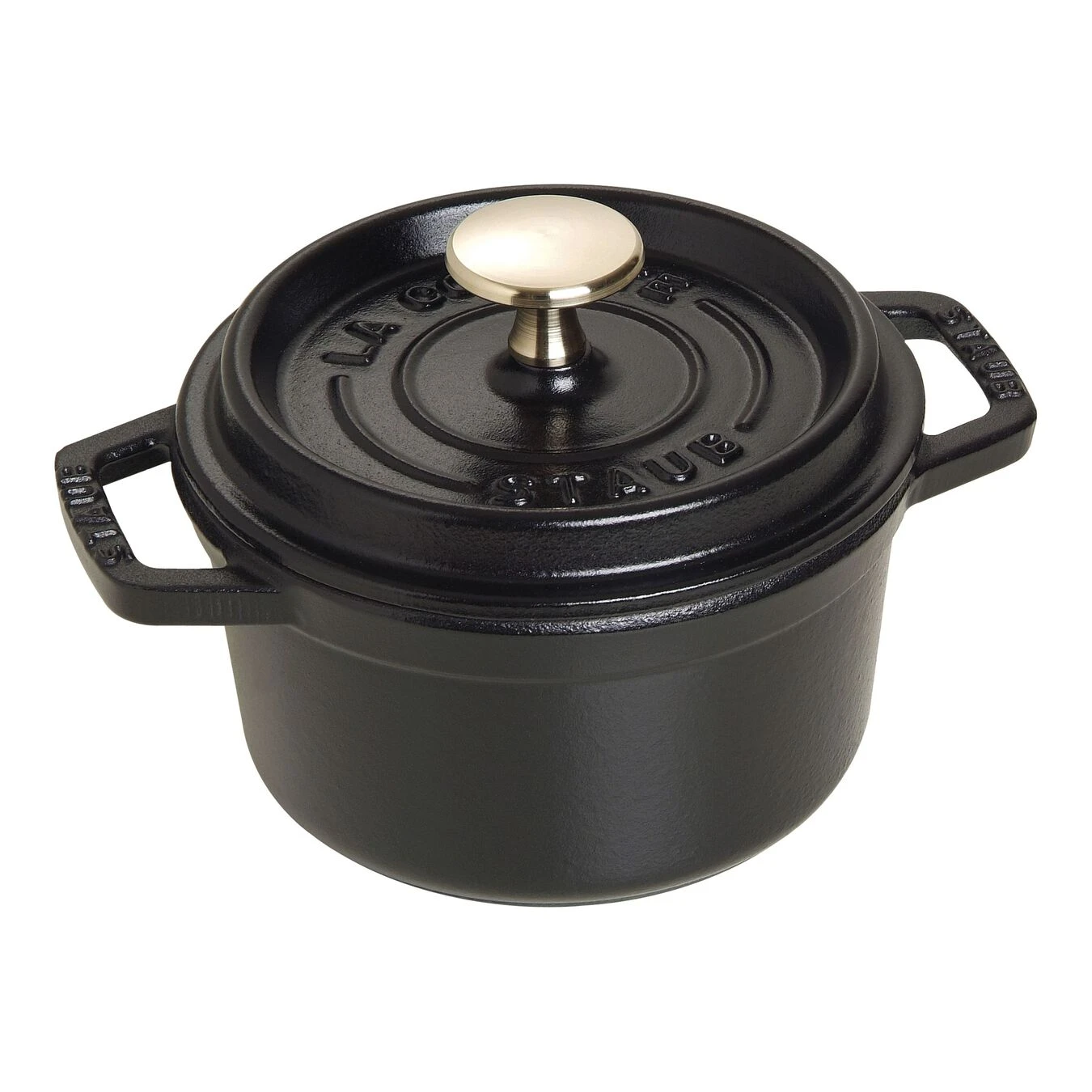 Staub Gietijzeren Braadpan 14 Cm / 800 Ml, Rond, Zwart 1 Staub Gietijzeren Braadpan 14 Cm / 800 Ml, Rond, Zwart