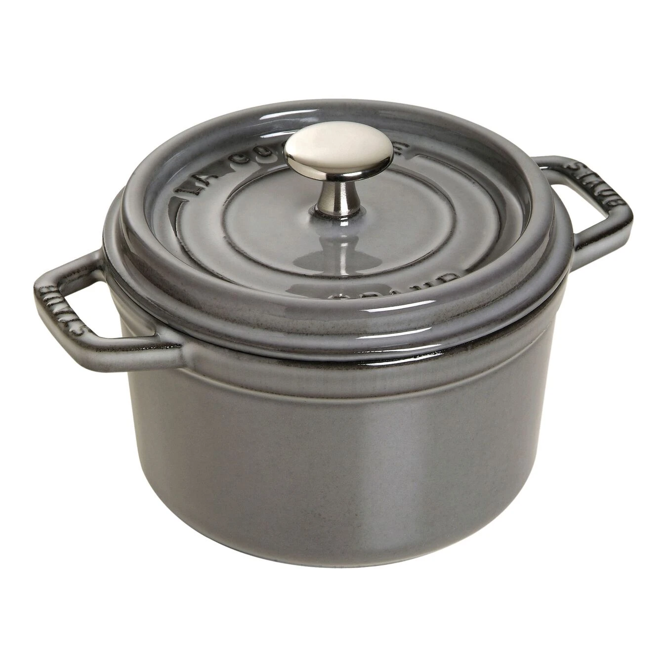 Staub Gietijzeren Braadpan 16 Cm / 1,25 L, Rond, Grafietgrijs 1 Staub Gietijzeren Braadpan 16 Cm / 1,25 L, Rond, Grafietgrijs