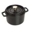 Staub Gietijzeren Braadpan 16 Cm / 1,25 L, Rond, Zwart