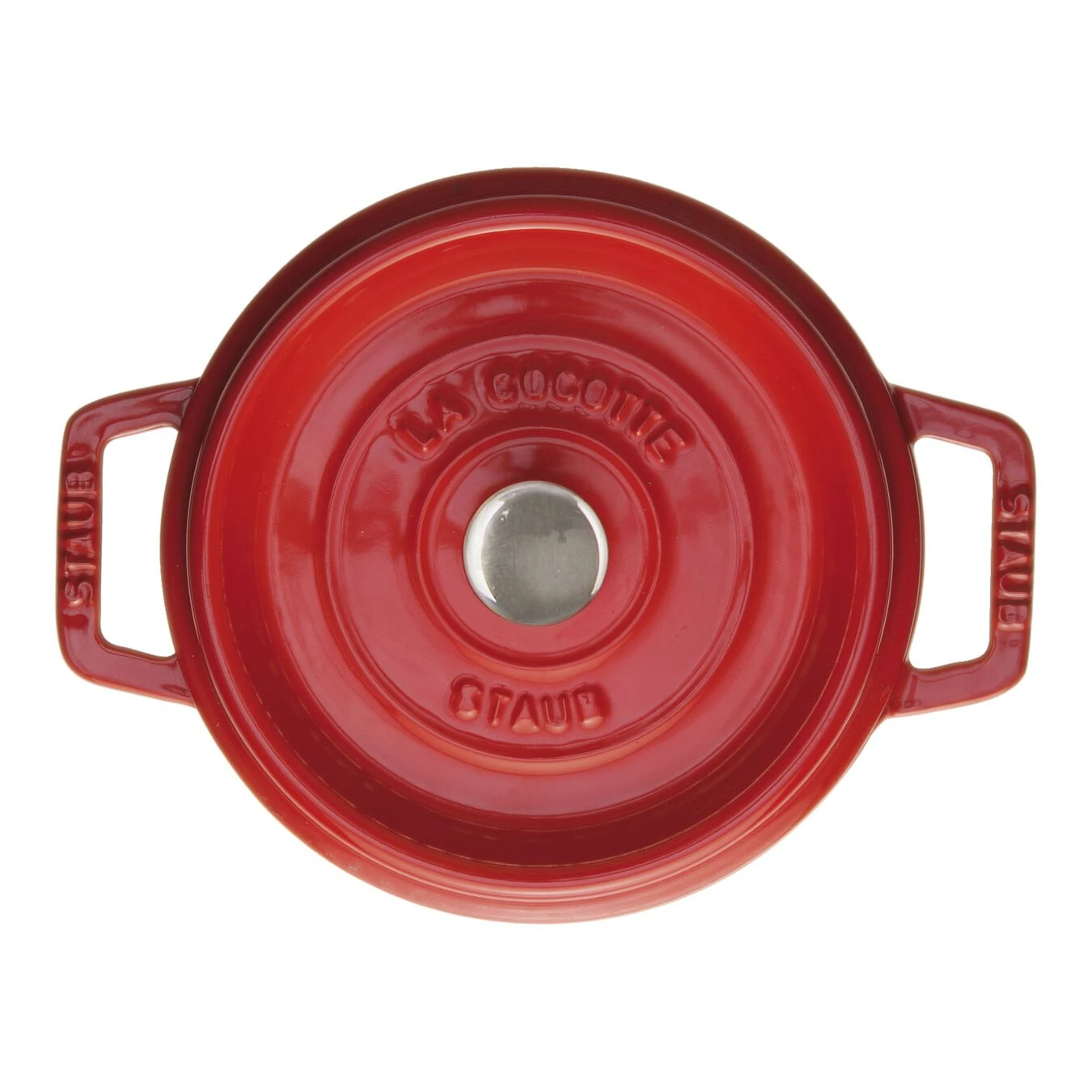 Staub Gietijzeren Braadpan 18 Cm / 1,7 L, Rond, Kersenrood 1 Staub Gietijzeren Braadpan 18 Cm / 1,7 L, Rond, Kersenrood