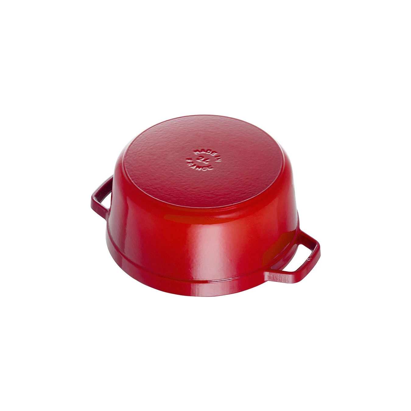 Staub Gietijzeren Braadpan 30 Cm / 8,4 L, Rond, Kersenrood 2 Staub Gietijzeren Braadpan 30 Cm / 8,4 L, Rond, Kersenrood - Afbeelding 2