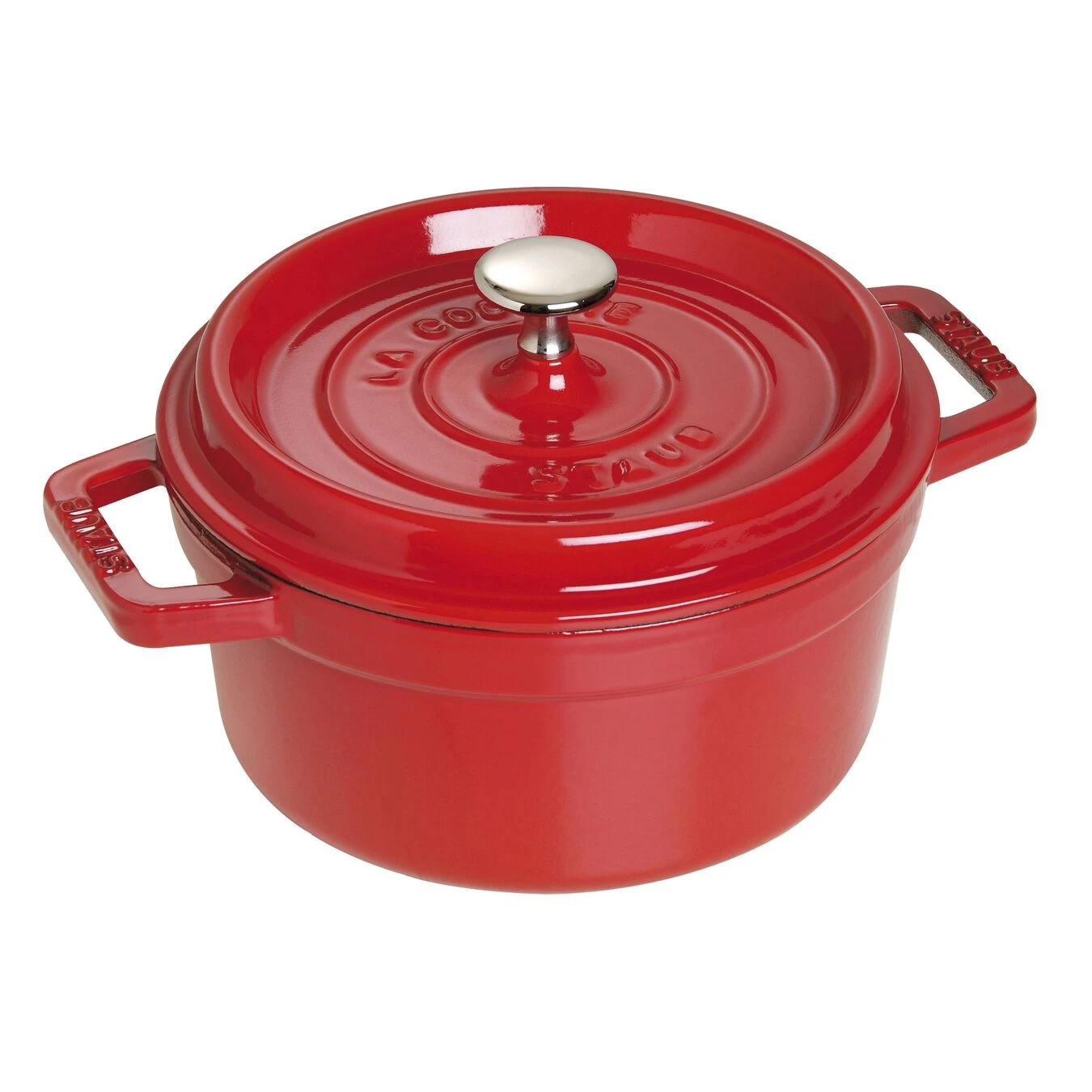 Staub Gietijzeren Braadpan 20 Cm / 2,2 L, Rond, Kersenrood 4 Staub Gietijzeren Braadpan 20 Cm / 2,2 L, Rond, Kersenrood - Afbeelding 4