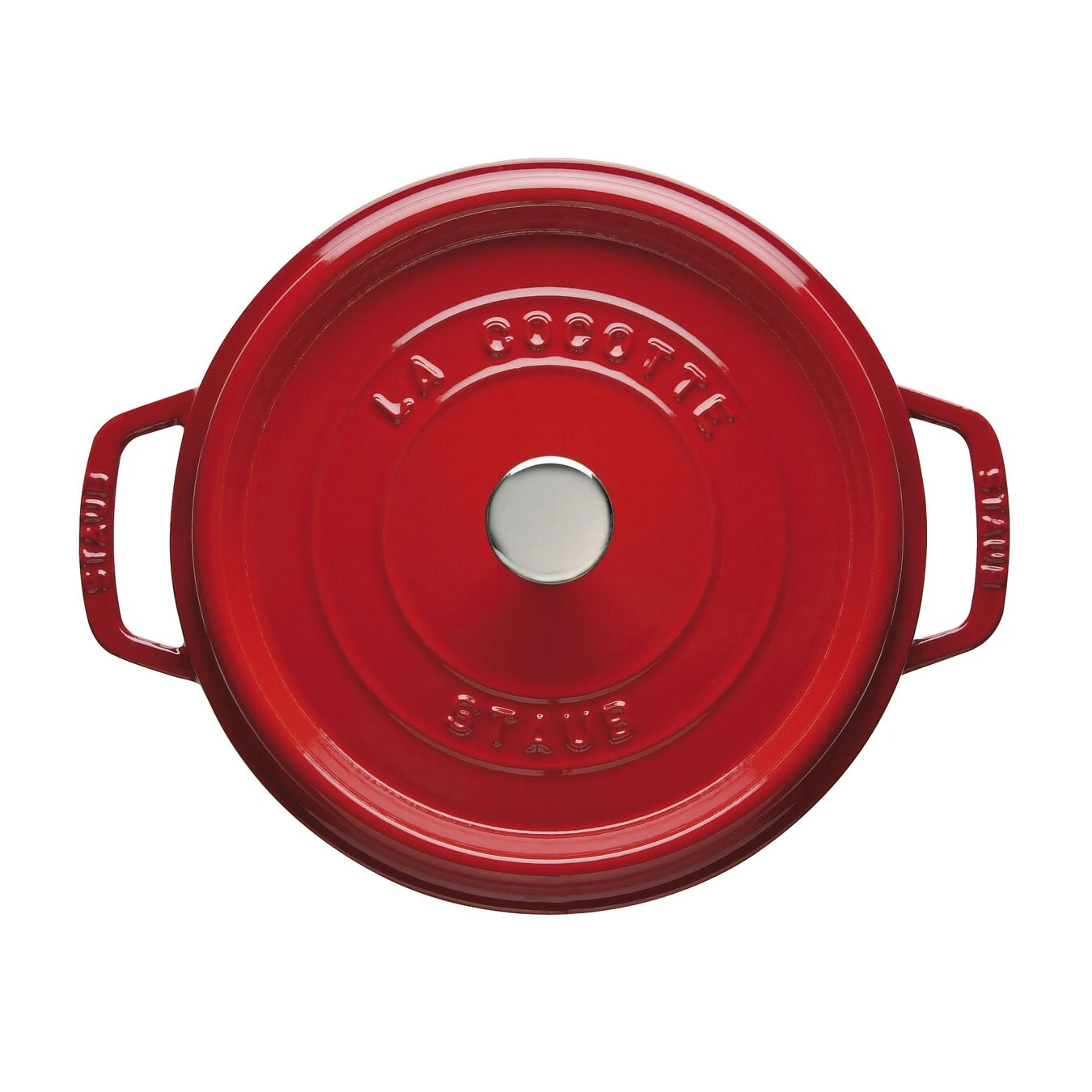 Staub Gietijzeren Braadpan 28 Cm / 6,75 L, Rond, Kersenrood 3 Staub Gietijzeren Braadpan 28 Cm / 6,75 L, Rond, Kersenrood - Afbeelding 3