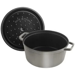 Staub Gietijzeren Braadpan 30 Cm / 8,4 L, Rond, Grafietgrijs 10 Staub Gietijzeren Braadpan 30 Cm / 8,4 L, Rond, Grafietgrijs -Demeyere Winkel 40509 862 0 000000883