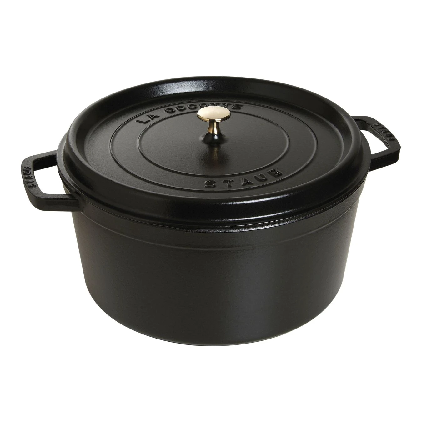 Staub Gietijzeren Braadpan 34 Cm / 12,5 L, Rond, Zwart 1 Staub Gietijzeren Braadpan 34 Cm / 12,5 L, Rond, Zwart