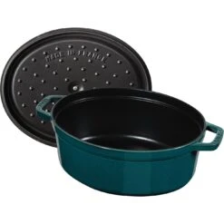 Staub Gietijzeren Braadpan 31 Cm / 5,5 L, Ovaal, La-mer 7 Staub Gietijzeren Braadpan 31 Cm / 5,5 L, Ovaal, La-mer -Demeyere Winkel 40510 598 0 5
