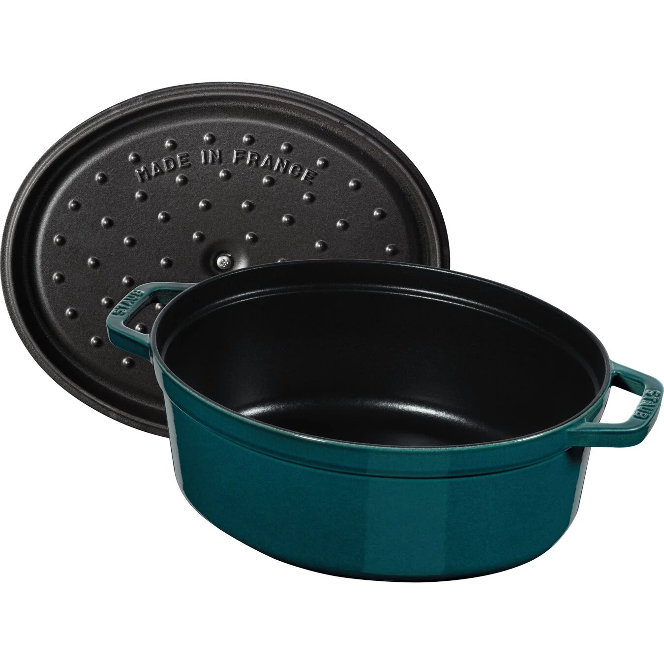 Staub Gietijzeren Braadpan 31 Cm / 5,5 L, Ovaal, La-mer 3 Staub Gietijzeren Braadpan 31 Cm / 5,5 L, Ovaal, La-mer - Afbeelding 3