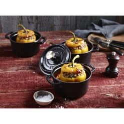 Staub Gietijzeren Braadpan 12 Cm / 400 Ml, Rond, Zwart -Demeyere Winkel 424422428