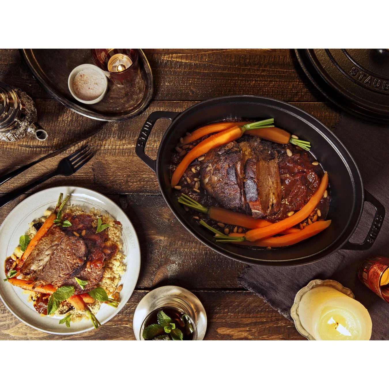 Staub Gietijzeren Braadpan 33 Cm / 6,75 L, Ovaal, Zwart 6 Staub Gietijzeren Braadpan 33 Cm / 6,75 L, Ovaal, Zwart - Afbeelding 6