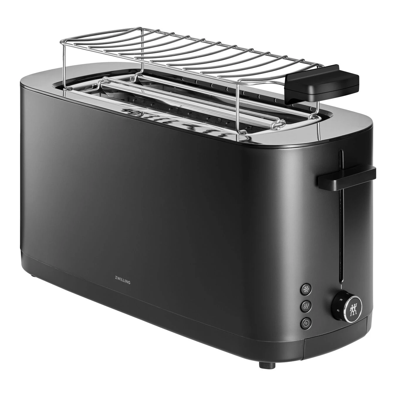 Zwilling Broodjeswarmer, 2 Lange Gleuven, Zwart 3 Zwilling Broodjeswarmer, 2 Lange Gleuven, Zwart - Afbeelding 3