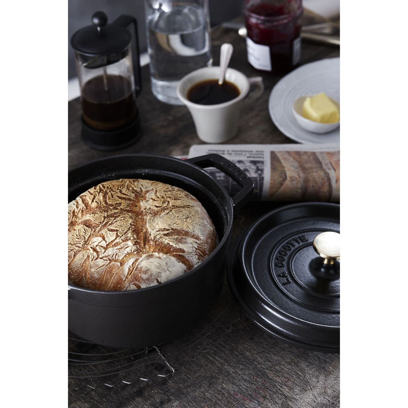 Staub Gietijzeren Braadpan 22 Cm / 2,5 L, Rond, Zwart 3 Staub Gietijzeren Braadpan 22 Cm / 2,5 L, Rond, Zwart - Afbeelding 3