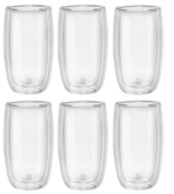 Zwilling DUBBELWANDIG LATTE MACCHIATO GLAZENSET, 6-DELIG